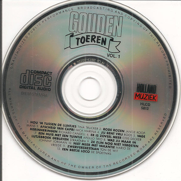 Various : Gouden Toeren Vol. 1 (CD, Comp)