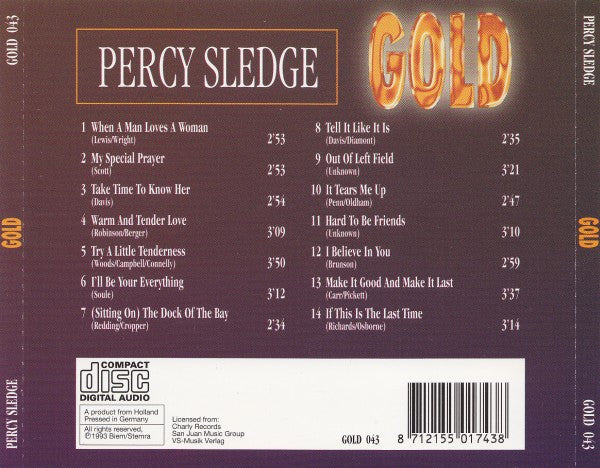 Percy Sledge : Gold (CD, Comp)