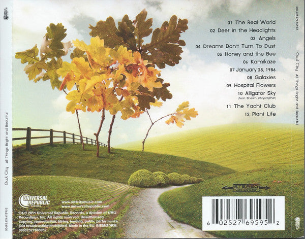 Owl City : All Things Bright And Beautiful (CD, Album)