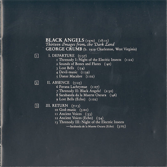 Kronos Quartet : Black Angels (CD, Album)