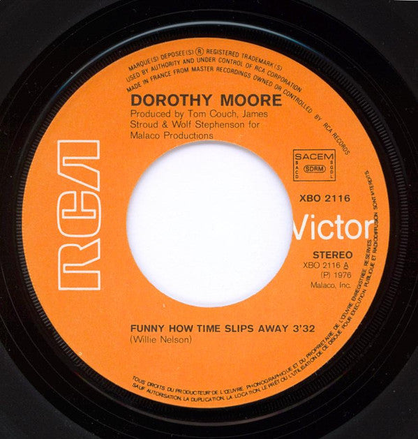 Dorothy Moore : Funny How Time Slips Away (7", Single)