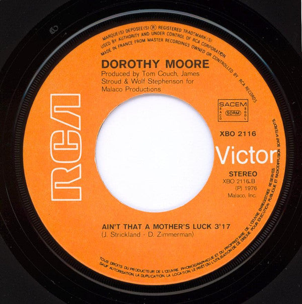 Dorothy Moore : Funny How Time Slips Away (7", Single)