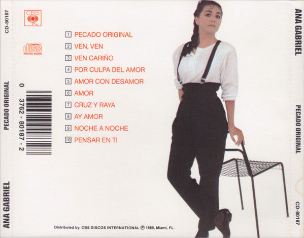 Ana Gabriel : Pecado Original (CD, Album)