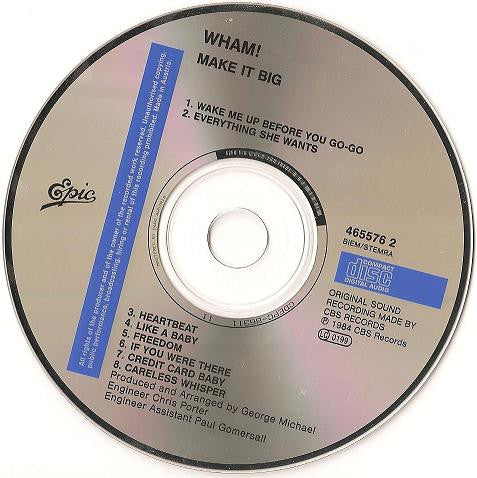 Wham! : Make It Big (CD, Album, RE)