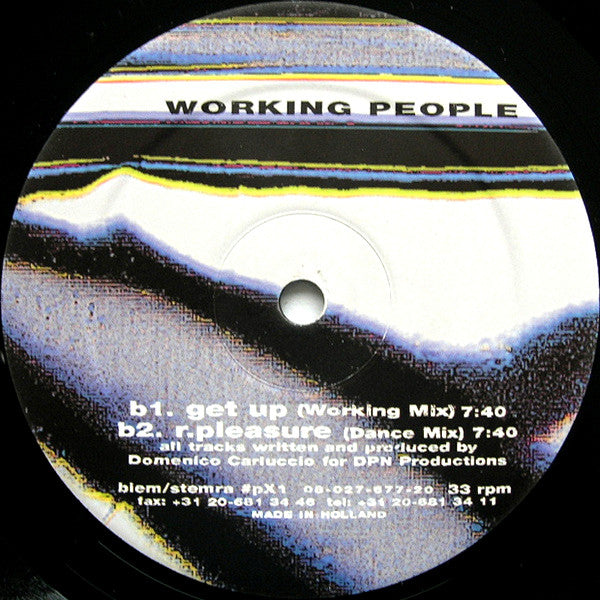 Working People : Kiss My... (12")
