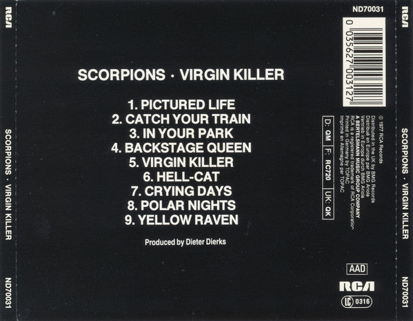 Scorpions : Virgin Killer (CD, Album, RE)