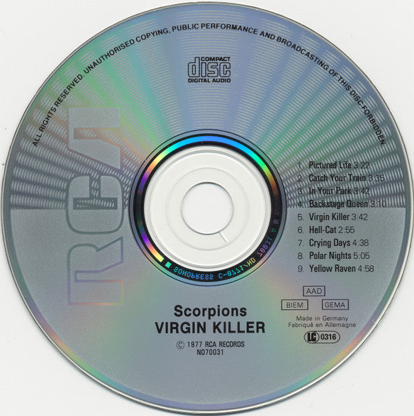 Scorpions : Virgin Killer (CD, Album, RE)
