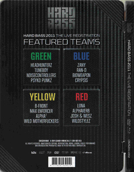 Various : Hard Bass 2011 - Live Registration (Blu-ray + DVD)