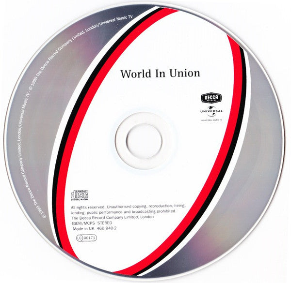 Shirley Bassey, Bryn Terfel & The Black Mountain Male Chorus : World In Union (CD, Single)