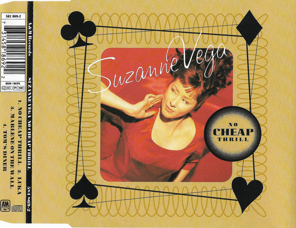Suzanne Vega : No Cheap Thrill (CD, Single, Comp, J-c)