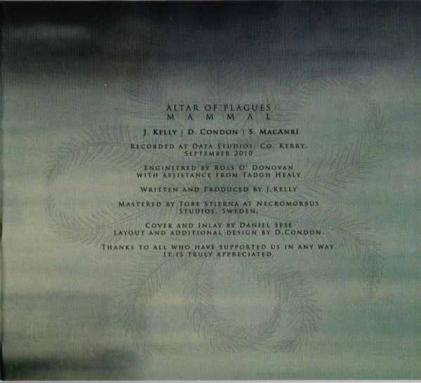 Altar Of Plagues : Mammal (CD, Album, Dig)
