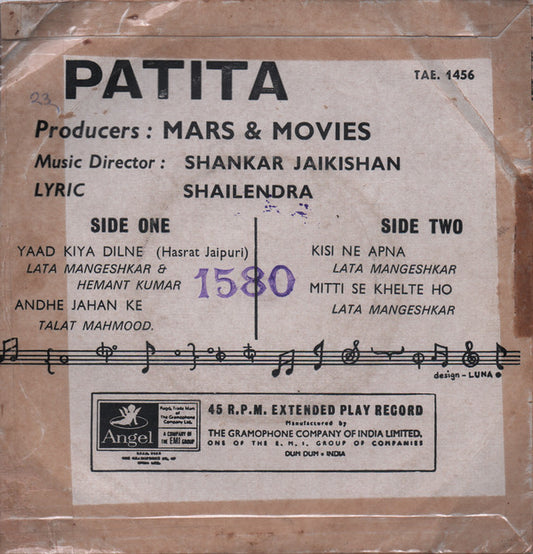 Shankar-Jaikishan : Patita (7", EP)