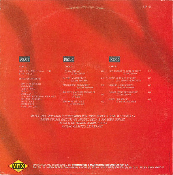 Various : Dolce Vita Mix (2ª Parte) (12", S/Sided, Mixed + LP, Comp)