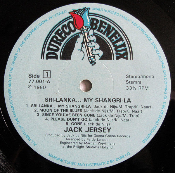 Jack Jersey : Sri Lanka... My Shangri-La (LP, Album)
