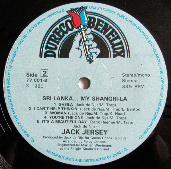 Jack Jersey : Sri Lanka... My Shangri-La (LP, Album)