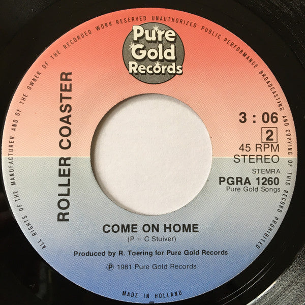 Roller Coaster (4) : (You Should) Forget That Girl (7", Single)