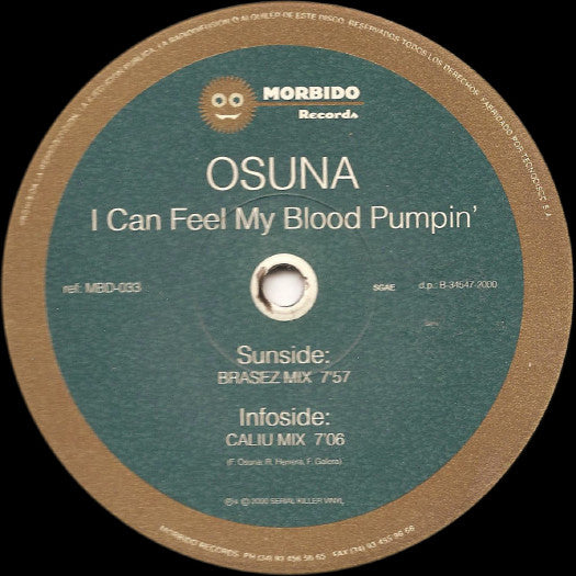 Osuna : I Can Feel My Blood Pumpin' (12")