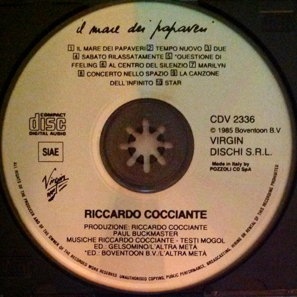 Riccardo Cocciante : Il Mare Dei Papaveri (CD, Album)