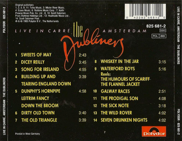 The Dubliners : Live In Carré, Amsterdam (CD, Album, RE)
