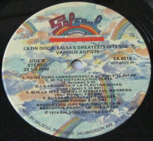 Various : Latin Disco: Salsa's Greatest Hits Vol. II (LP, Comp)