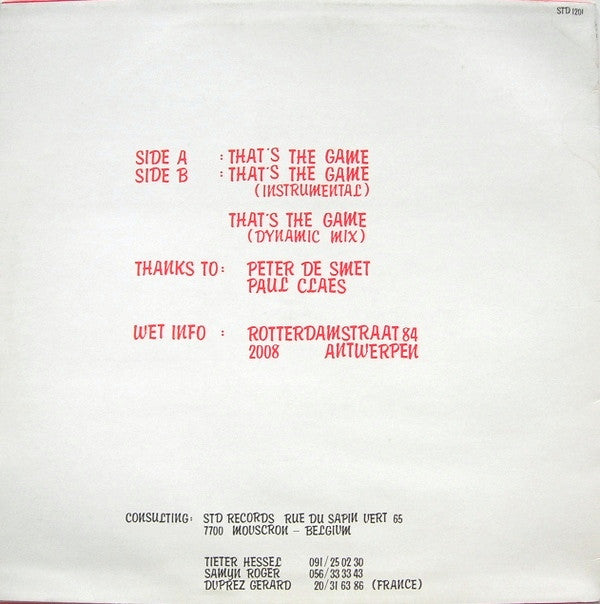 Wet : That's The Game (12")