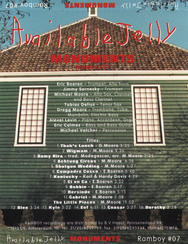 Available Jelly : Monuments (CD, Album)