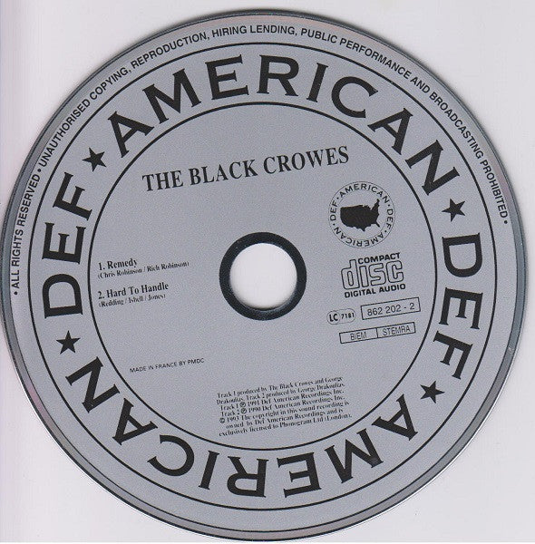 The Black Crowes : Remedy (CD, Single)