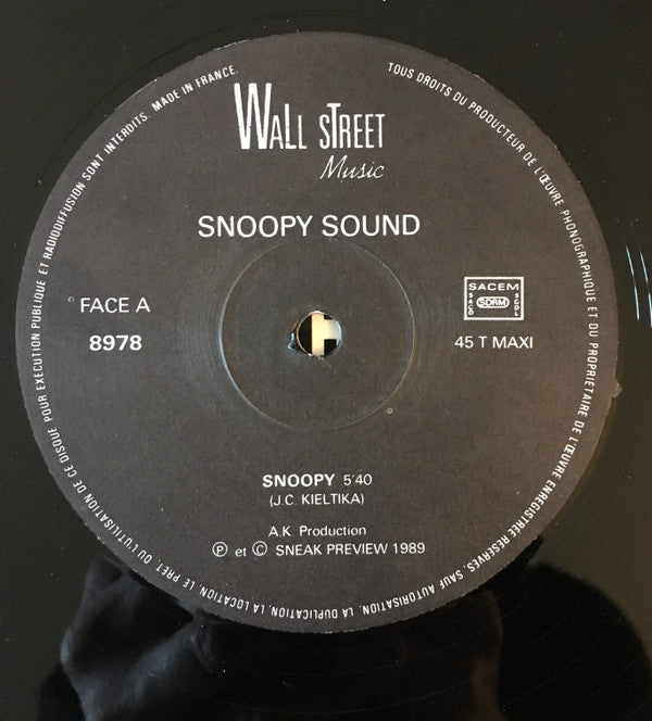 Snoopy Sound : Snoopy (12")