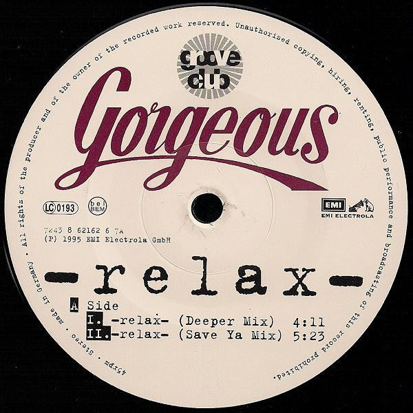 Gorgeous : Relax (12")