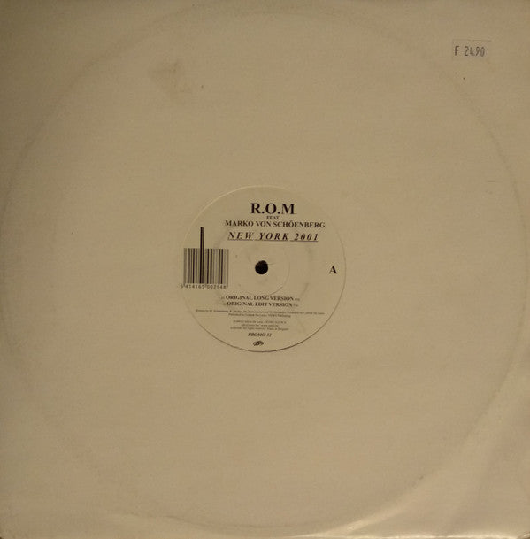 R.O.M. Feat. Marko Von Schöenberg : New York 2001 (12")
