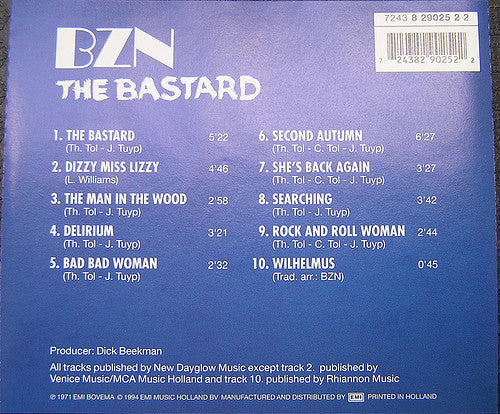 BZN : The Bastard (CD, Album)