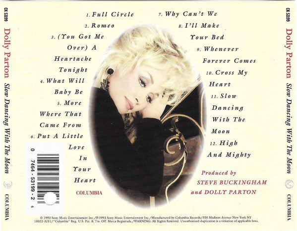 Dolly Parton : Slow Dancing With The Moon (CD, Album)