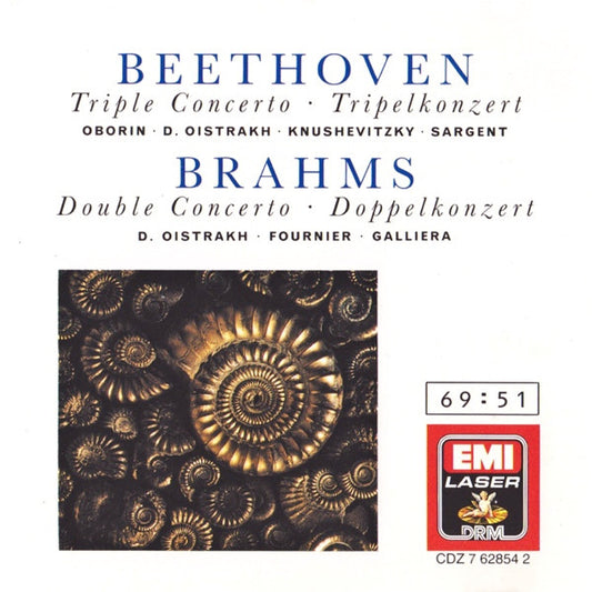 Ludwig van Beethoven, Johannes Brahms - David Oistrach, Sir Malcolm Sargent, Alceo Galliera : Triple Concerto / Double Concerto (CD, Comp, RM)