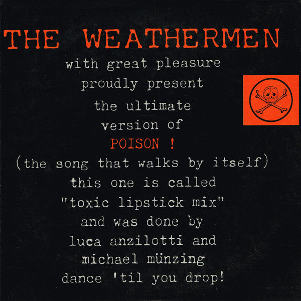 The Weathermen : Poison ! (CD, Mini, Car)