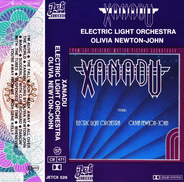 Electric Light Orchestra / Olivia Newton-John : Xanadu (From The Original Motion Picture Soundtrack) (Cass, Album)