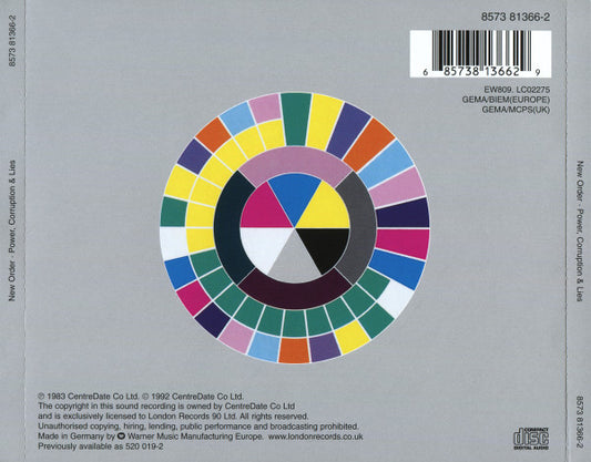New Order : Power, Corruption & Lies (CD, Album, RE, WMM)
