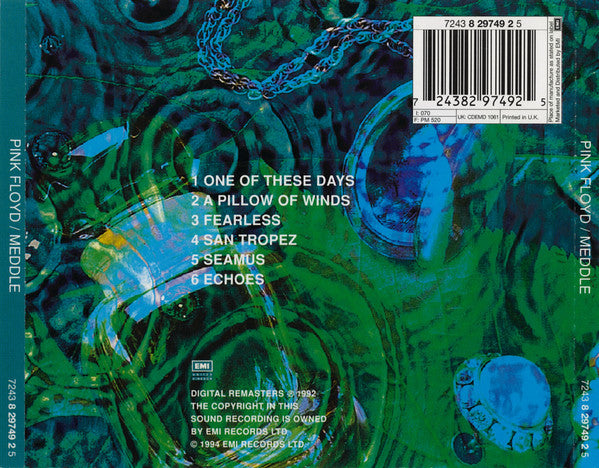 Pink Floyd : Meddle (CD, Album, RE, RM)