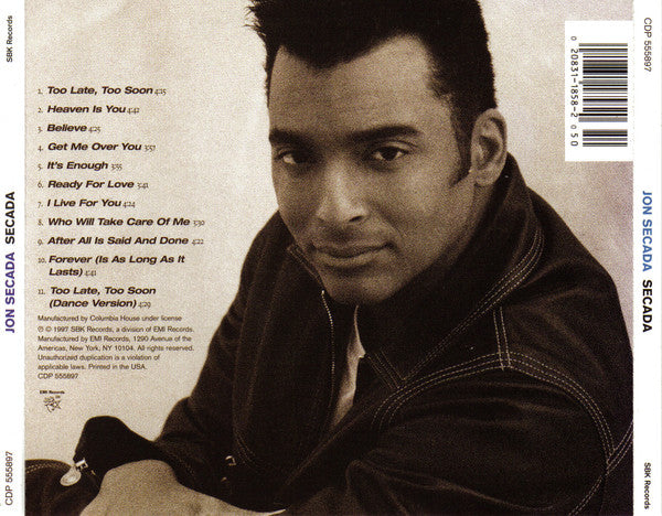 Jon Secada : Secada (CD, Album, Club)