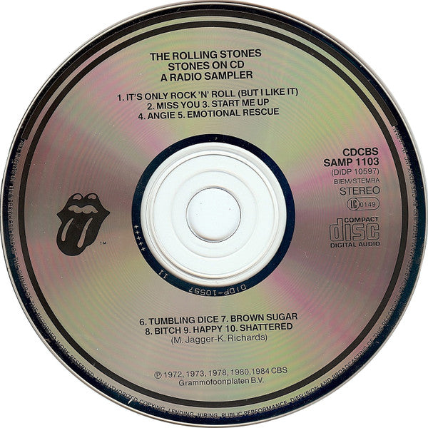 The Rolling Stones : Stones On CD A Radio Sampler (CD, Promo, Smplr)