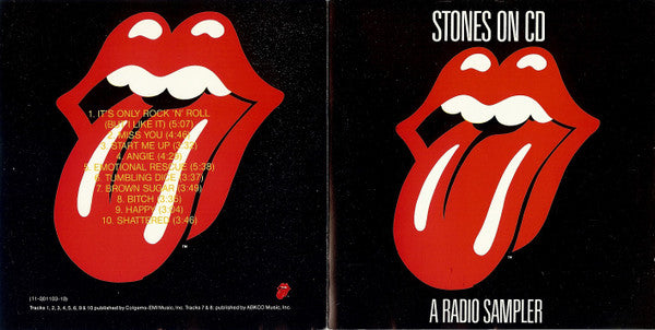 The Rolling Stones : Stones On CD A Radio Sampler (CD, Promo, Smplr)