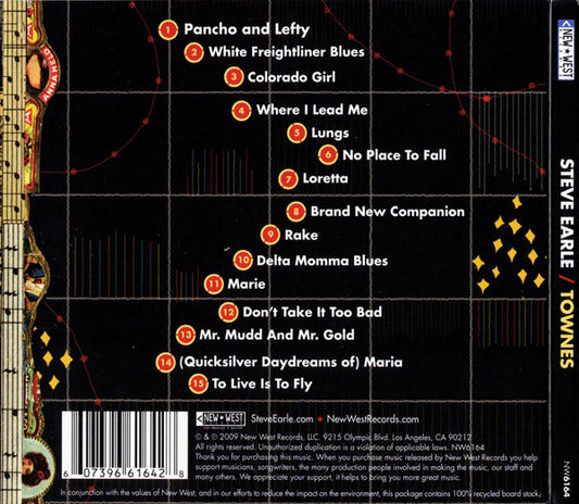 Steve Earle : Townes (CD, Album)