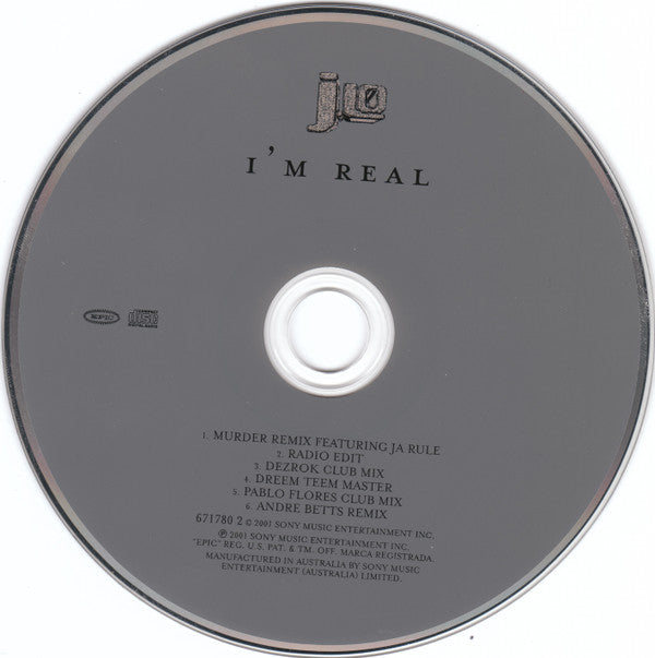 Jennifer Lopez : I'm Real (CD, Single, CD1)