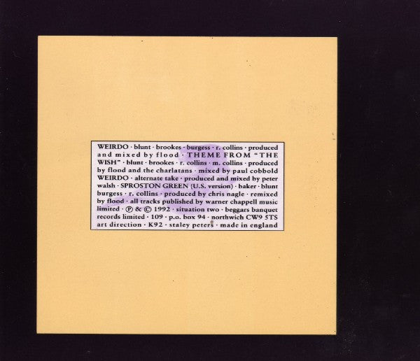 The Charlatans : Weirdo (CD, Single)