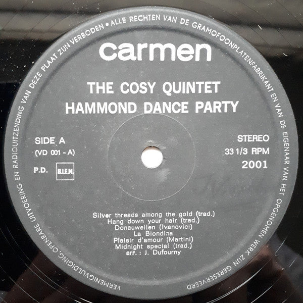 The Cosy Quintet : Hammond Dance Party (LP)