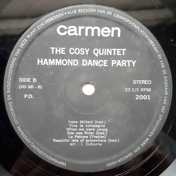 The Cosy Quintet : Hammond Dance Party (LP)