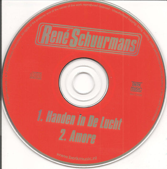 René Schuurmans : Handen In De Lucht (CD, Single)