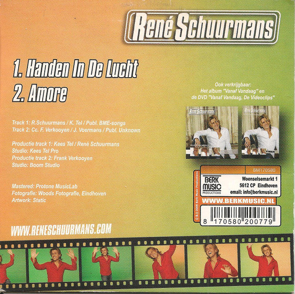 René Schuurmans : Handen In De Lucht (CD, Single)