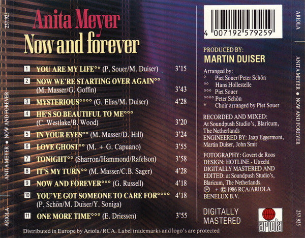 Anita Meyer : Now And Forever (CD, Album)