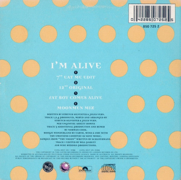 Stretch & Vern Present Maddog : I'm Alive (CD, Maxi)