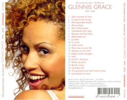 Glennis Grace : One Moment In Time - Het Beste Van Glennis Grace 1995 - 2010 (CD, Comp)